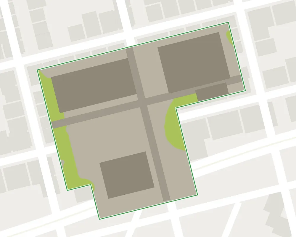 Carte artificialisation des sols, état initial