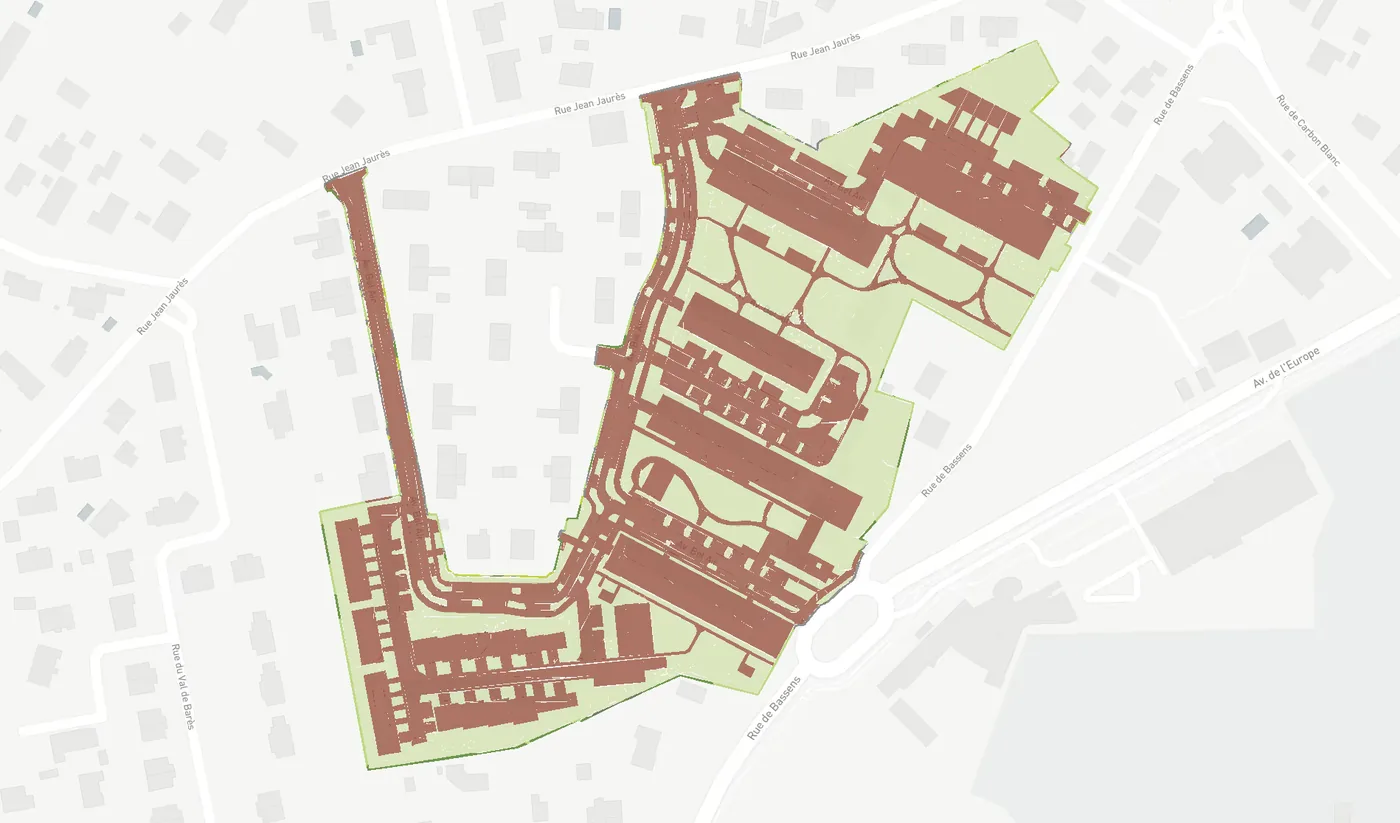Occupation des sols – Cité du Bel Air